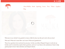 Tablet Screenshot of mallikachopra.com